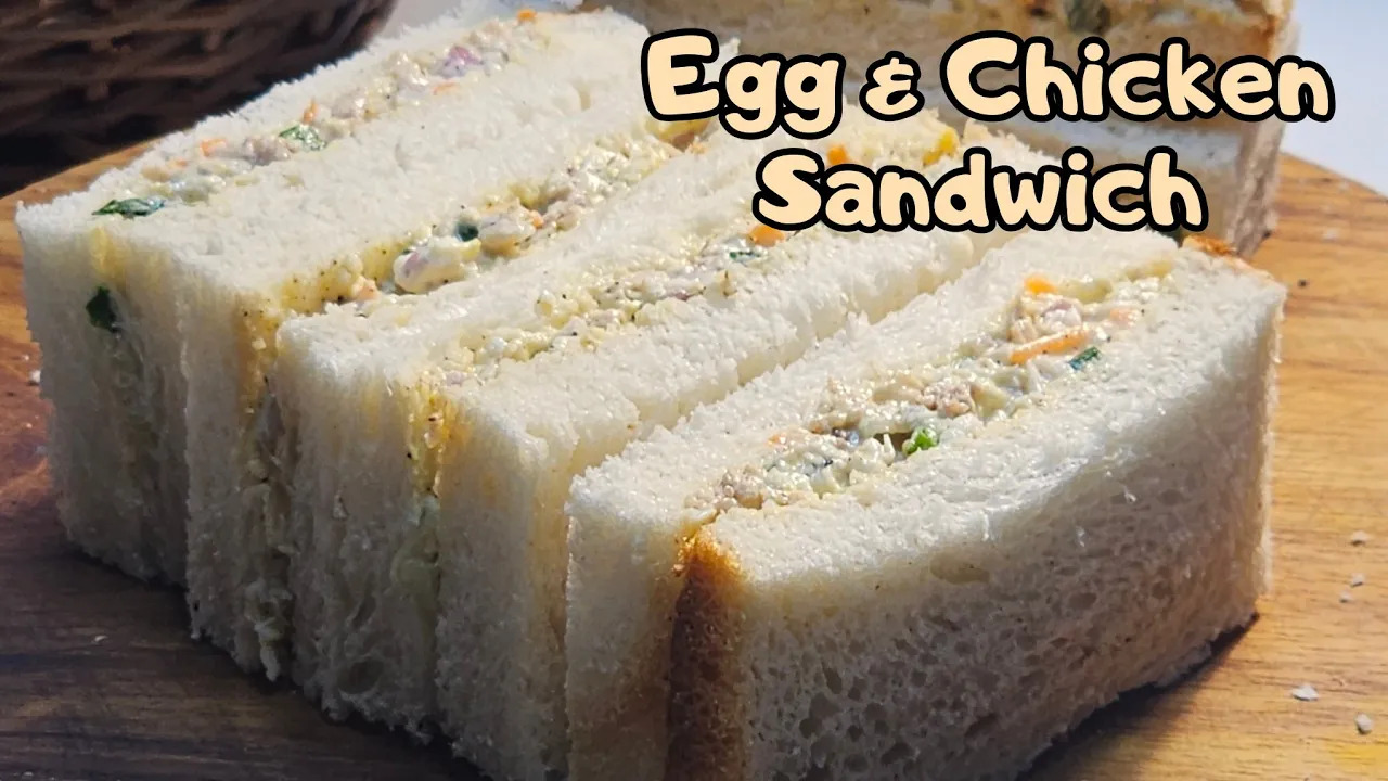 🥪 Egg and Chicken Sandwich Recipe | Easy & Healthy Breakfast or Snack | Cook with Judy and Flo
