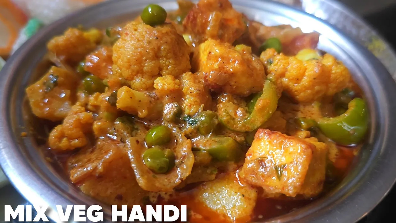 Mix Veg Handi Recipe | Restaurant Style Creamy Veg Handi at Home