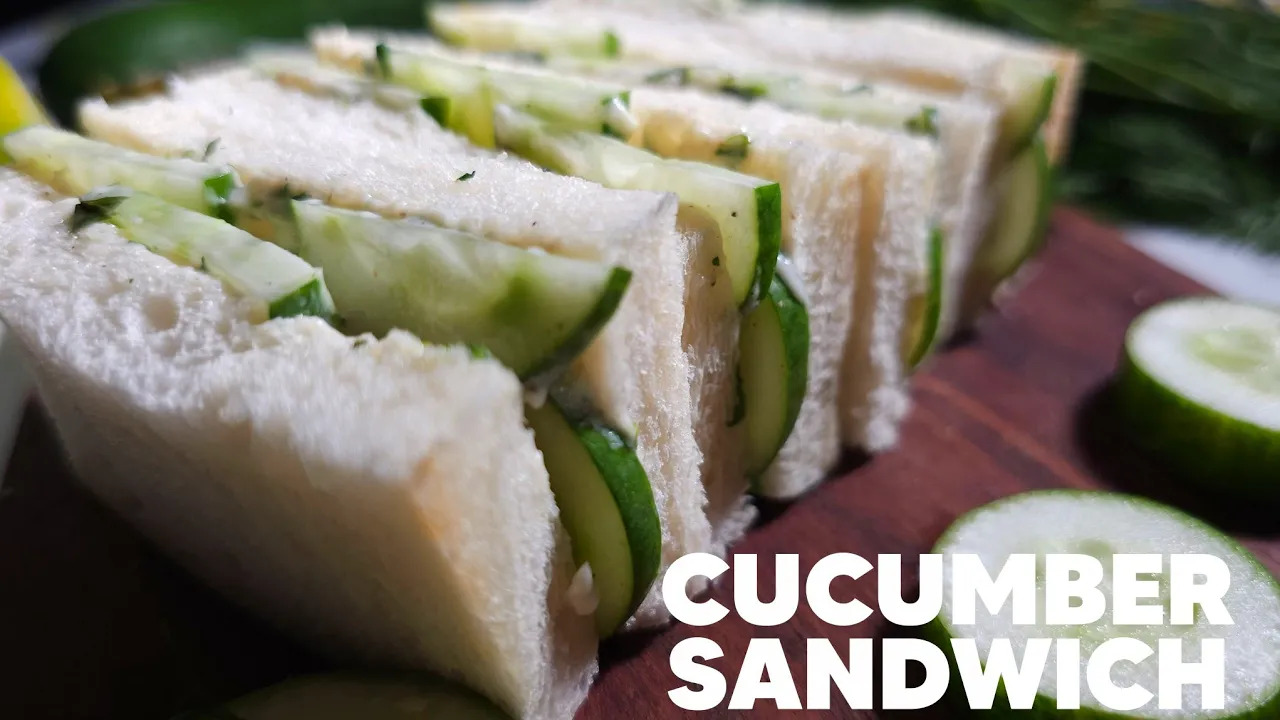 Cucumber Sandwich Recipe | Classic High Tea Sandwich 🥒✨