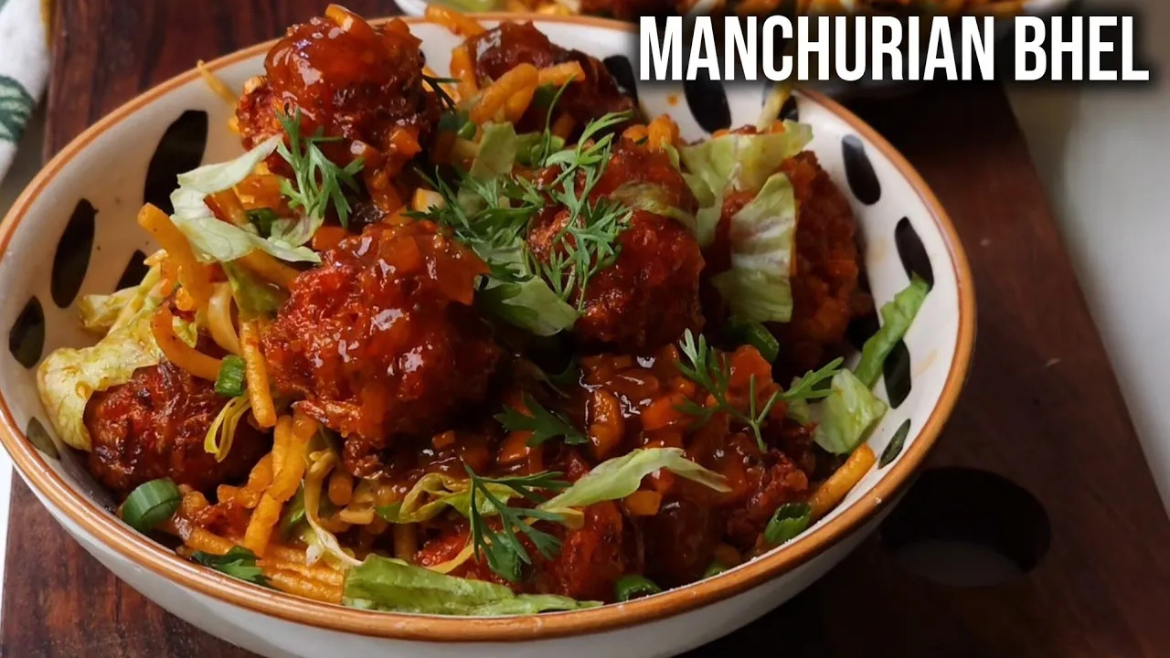 Manchurian Bhel | Street Style Manchurian Bhel Recipe