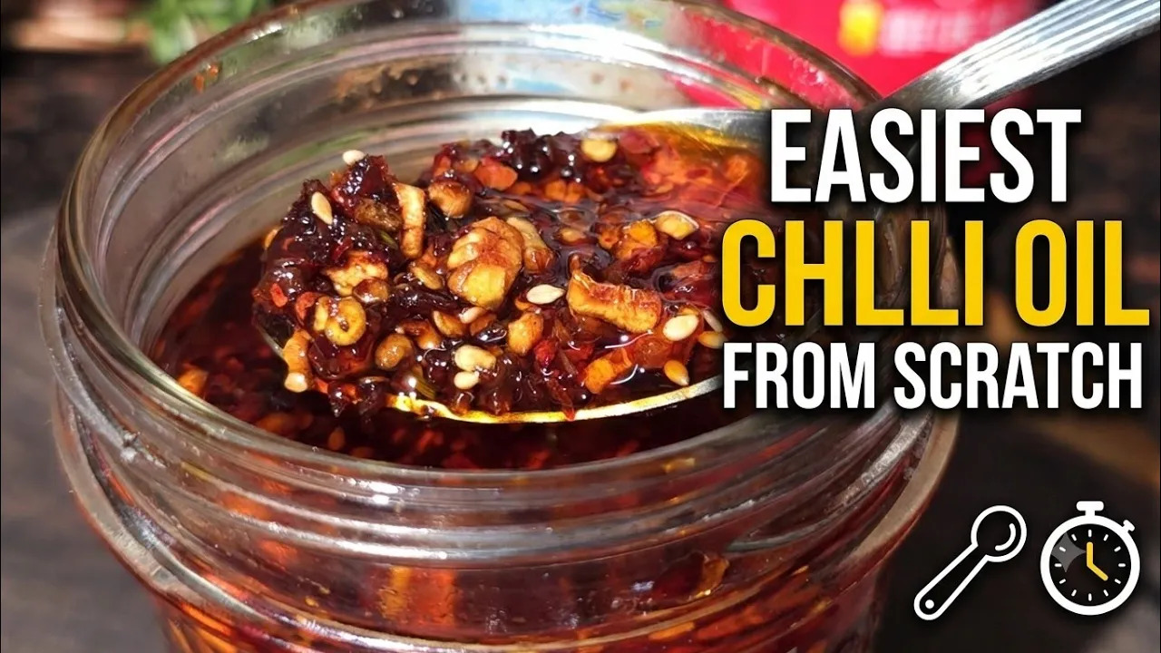 Best Homemade Chilli Oil Recipe | Perfect for Momos, Noodles & Dumplings